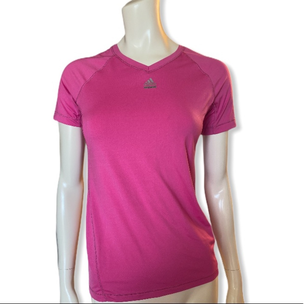 Adidas climalite techfit shirt pink size XS